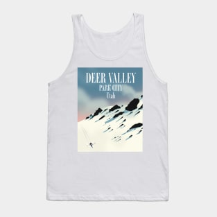 Deer Valley, park city, Utah, ski poster Tank Top